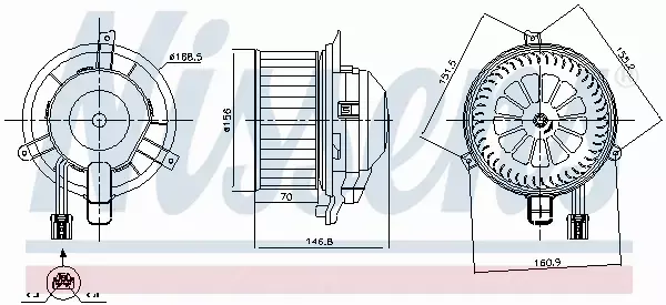 NISSENS SILNIK DMUCHAWY 87346 