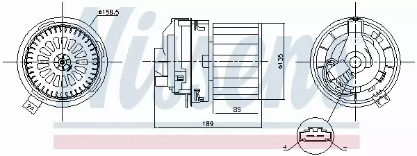 NISSENS SILNIK DMUCHAWY 87358 