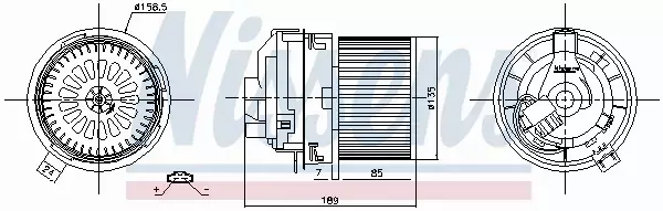 NISSENS SILNIK DMUCHAWY 87360 