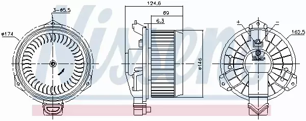 NISSENS SILNIK DMUCHAWY 87365 