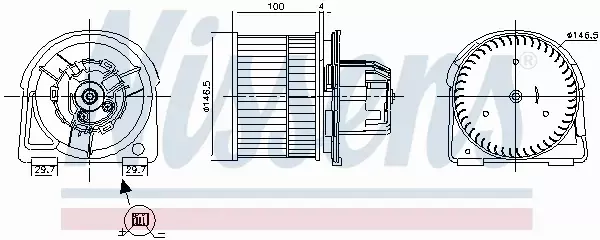 NISSENS SILNIK DMUCHAWY 87382 