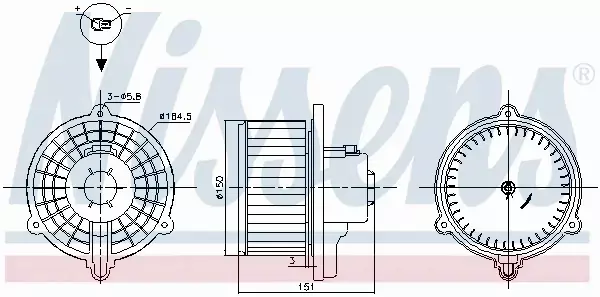 NISSENS SILNIK DMUCHAWY 87388 