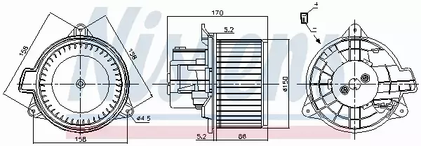 NISSENS SILNIK DMUCHAWY 87392 