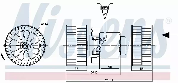 NISSENS SILNIK DMUCHAWY 87400 