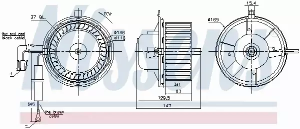 NISSENS SILNIK DMUCHAWY 87404 