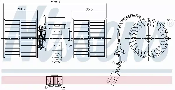 NISSENS SILNIK DMUCHAWY 87411 