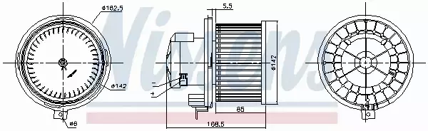 NISSENS SILNIK DMUCHAWY 87415 