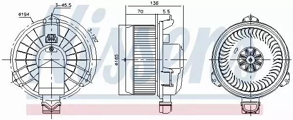 NISSENS SILNIK DMUCHAWY 87420 