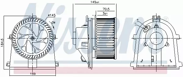 NISSENS SILNIK DMUCHAWY 87437 