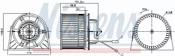 NISSENS SILNIK DMUCHAWY 87443 