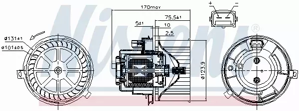 NISSENS SILNIK DMUCHAWY 87446 