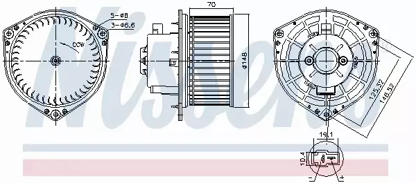 NISSENS DMUCHAWA WNĘTRZA 87454 