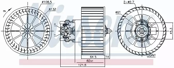 NISSENS SILNIK DMUCHAWY 87479 