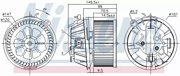 NISSENS SILNIK DMUCHAWY 87481 