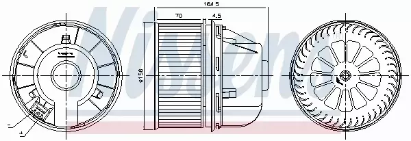 NISSENS SILNIK DMUCHAWY 87492 