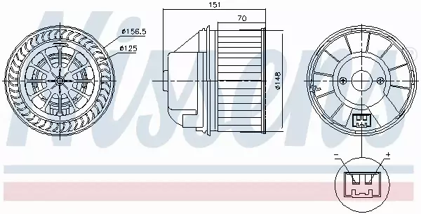 NISSENS SILNIK DMUCHAWY 87496 