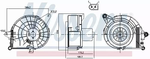 NISSENS SILNIK DMUCHAWY 87500 