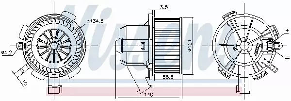 NISSENS SILNIK DMUCHAWY 87503 