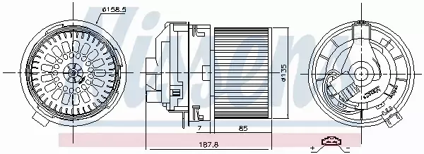 NISSENS SILNIK DMUCHAWY 87508 