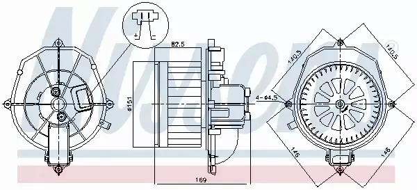 NISSENS SILNIK DMUCHAWY 87518 