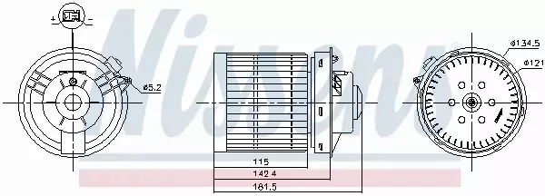 NISSENS SILNIK DMUCHAWY 87530 