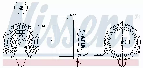 NISSENS SILNIK DMUCHAWY 87564 