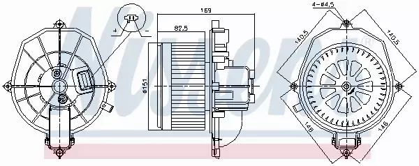 NISSENS SILNIK DMUCHAWY 87571 