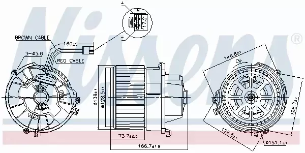 NISSENS DMUCHAWA WNĘTRZA 87599 