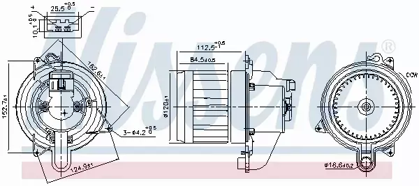 NISSENS SILNIK DMUCHAWY 87709 