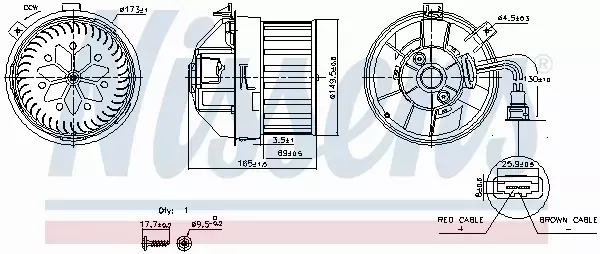 NISSENS DMUCHAWA WNĘTRZA 87628 