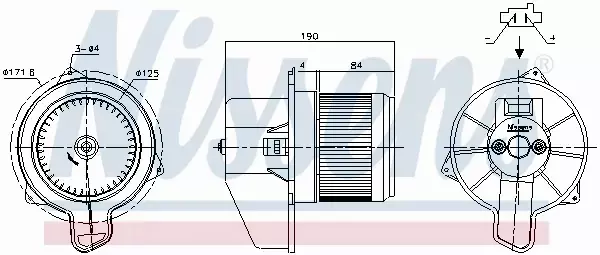 NISSENS SILNIK DMUCHAWY 87700 