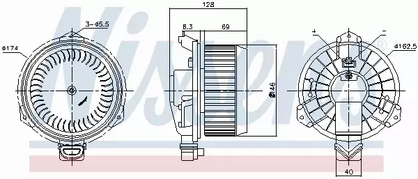 NISSENS SILNIK DMUCHAWY 87723 