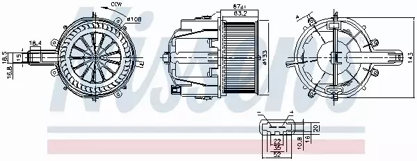 NISSENS SILNIK DMUCHAWY 87759 