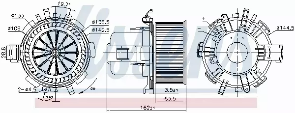 NISSENS SILNIK DMUCHAWY 87763 