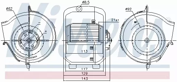 NISSENS SILNIK DMUCHAWY 87768 