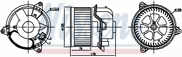 NISSENS SILNIK DMUCHAWY 87784 