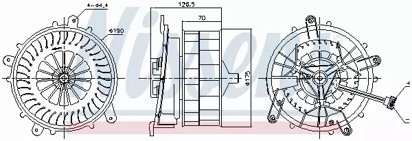 NISSENS SILNIK DMUCHAWY 87789 