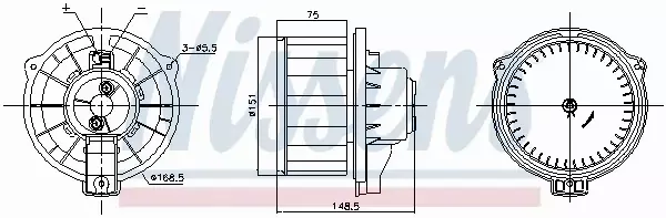 NISSENS SILNIK DMUCHAWY 87795 