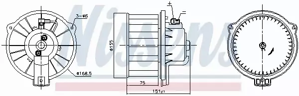 NISSENS SILNIK DMUCHAWY 87796 