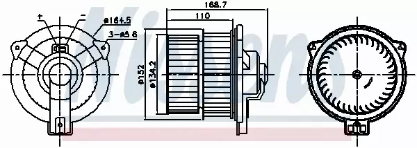 NISSENS SILNIK DMUCHAWY 87809 