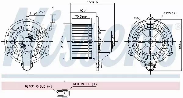 NISSENS SILNIK DMUCHAWY 87820 