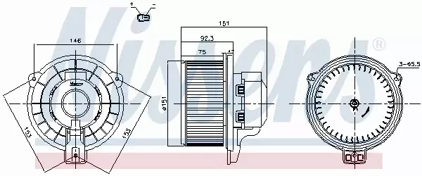 NISSENS SILNIK DMUCHAWY 87821 