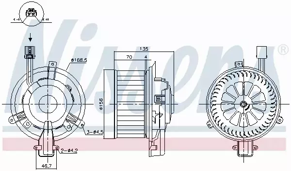 NISSENS SILNIK DMUCHAWY 87825 