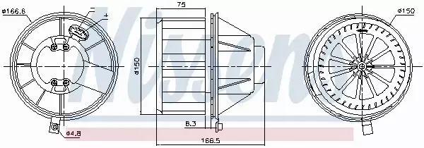 NISSENS SILNIK DMUCHAWY 87832 