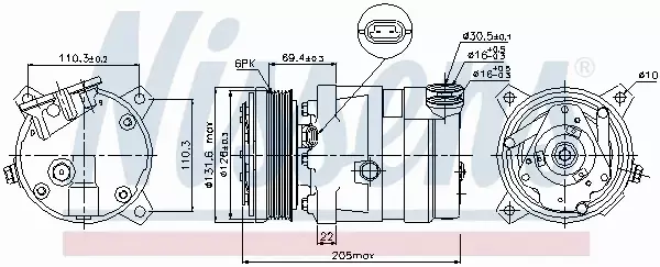 NISSENS KOMPRESOR KLIMATYZACJI 89058 