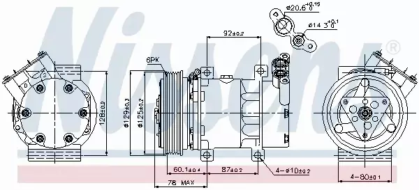 NISSENS KOMPRESOR KLIMATYZACJI 89109 