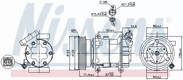 NISSENS KOMPRESOR KLIMATYZACJI 89332 