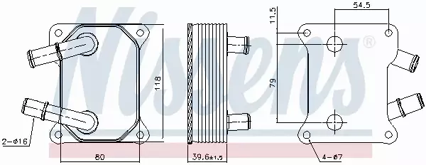 NISSENS CHŁODNICA OLEJU 90897 