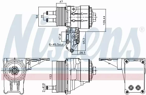 NISSENS CHŁODNICA OLEJU 91328 