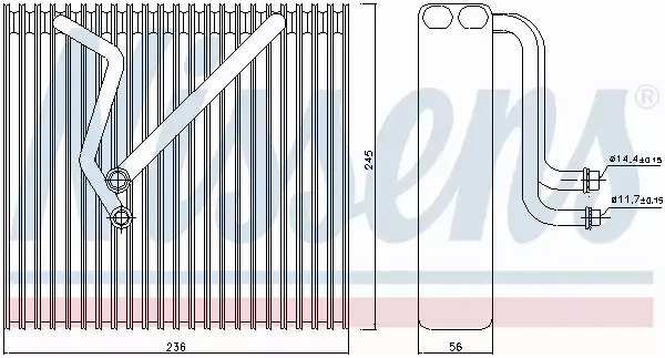 NISSENS PAROWNIK KLIMATYZACJI 92163 